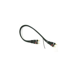 Kabel 2xRCA 0,5m 6+2+6mm Hi-Fi +żyła sterująca