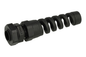 Dławnica z odgiętką; M12x1,5; plastik; IP68; M12; 3÷6,5mm; 12,0mm; z gwintem metrycznym; YUMO; RoHS