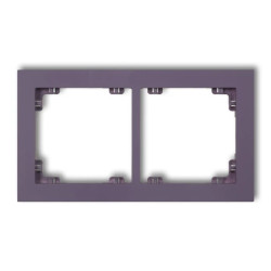 DECO Ramka podwójna DECO Pastel Matt wrzosowy 50DR-2