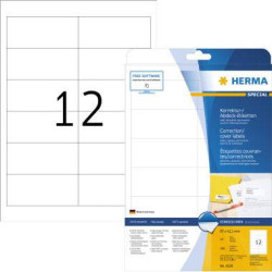 Herma 4228 Etykieta korygujące 97 x 42.3 mm Papier matowy biały 300 szt. Trwały Drukarka Laserowa, Kopiarka, Drukarka La