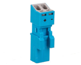 Wtyk 2-biegunowy kodowanie I niebieski WINSTA MINI 890-1112