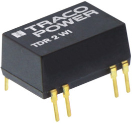 DC converter, 18-75 VDC, 2 W, 1 output, 12 VDC, 81 % efficiency, TDR 2-4812WI