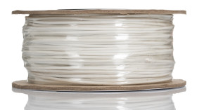 Przewód montażowy 0,5 mm2 Biały RS PRO PVC 20 AWG dł. 100m 1/0,8 mm