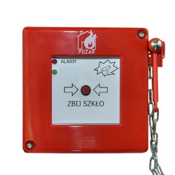 ROP-A z młoteczkiem 2xLED czerwona/zielona, styki XY, W0-ROP-A M1/2K XY C Z