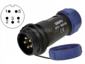 Złącze przemysłowe SP2110/P5II WT kabel ( 5P 30A )