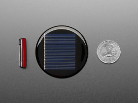 Adafruit Round Solar Panel Skill Badge - 5V / 40mA
