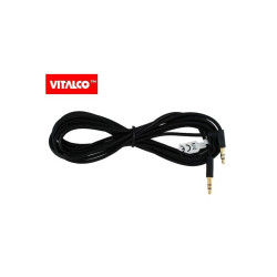 Kabel Jack 3,5 Wtyk-Wtyk 2,5m Stereo, kątowy slim JK52 Vitalco