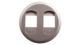 Celiane Plakietka Gniazda Głośnikowego Podwójnego Tytan 068512