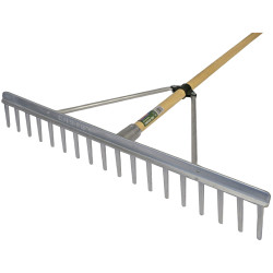 Faithfull FAIALRFSC Aluminium Landscape Rake Wooden Handle FSC 100