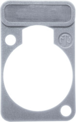 Marking plate, gray for XLR panel socket, DSS-GREY