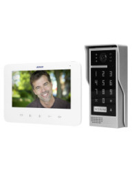 ORNO Zestaw wideod. bezsł.z szyfr. 7" biały, DICO