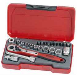 Teng T1424 Socket Set of 24 Metric 1/4in Drive