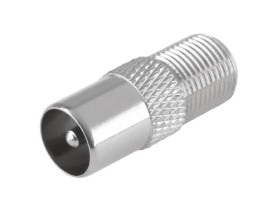 Przejście wtyk antenowy IEC - gniazdo F