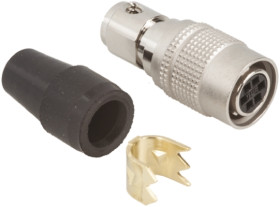 Złącze wielostykowe przemysłowe 6-pinowe Miniaturowe Montaż na kablu Gniazdo Hirose