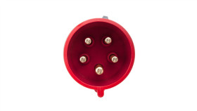 Wtyczka Przenośna 32A 5P 400V Czerwona Ip44 Turbo Shark 025-6Tt
