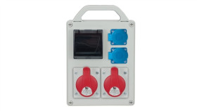 Rozdzielnica Przenośna R-Box 240R 4S 2X16a/4P 2X250v, Puste Okno Ip44 B.1705R
