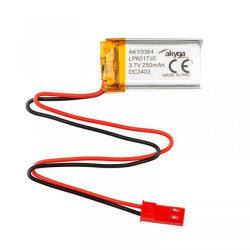 Akumulator Li-Po 3,7V 250mAh PCM złącze JST 2.54 2Pin 150mm AKY0384 LP601730
