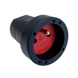 Gniazdo przenośne PCV IP20 250V~ 16 A czarne 12136