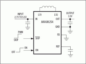 High-Efficiency, Seamless Transition, Step-Up/Down DC-DC Converter