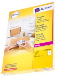 Arkusz papieru etykietowego L7167-100, kolor: Biały Adres, Avery Laserowa