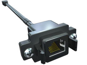 Złącze Ethernet Żeński Złącze RJ45 Montaż na panelu Cat5e Samtec