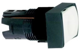 Napęd przycisku kwadr. biała kryta O16 samoczynny powrotny bez oznaczenia ZB6DA1