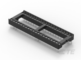 Podstawka DIL 2.54mm Pitch 15.24mm Row Spacing 40 Way, Przepust, 1A TE Connectivity