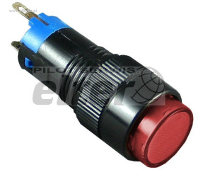 Przeł. przycisk. okr. ON-ON 3A podśw. 12V Czerw.