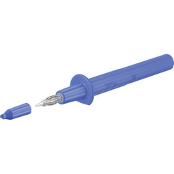 St&#xE4;ubli 669112-23 PP-115/4 safety test probe CAT II blue &#xD8;4 mm with cap