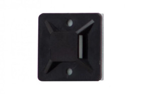 Element mocujący opaski 19x19 mm czarny - op. 100szt.