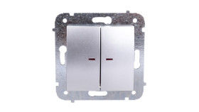 Carla Łącznik Świecznikowy Z Podświetleniem Srebrny 1724-16