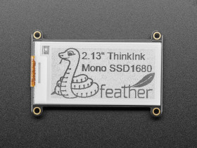 Adafruit 2.13" Monochrome eInk / ePaper Display FeatherWing (250x122 Monochrome with SSD1675)