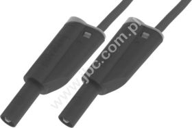 2617-IEC-100-SW Przewód PVC 2,5mm2, 1,0m, 2x(wt.pr+gn)4mm, czarny, ELECTRO-PJP, 2617IEC100SW