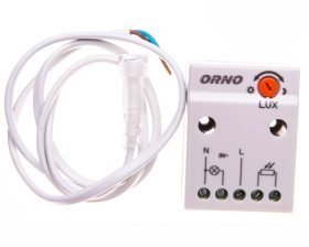 Czujnik zmierzchowy z zewnętrzną sondą 2300W 2-100lx IP65/IP20 biały OR-CR-233