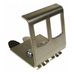 Uchwyt mocujący na szynie TS35 DIN, podwójne, metal keystone