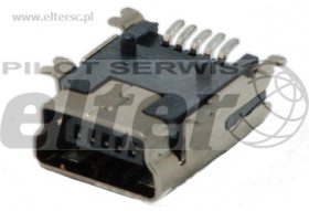 Gniazdo miniUSB 5pin typ B SMD