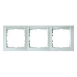 Berker S.1 Ramka potrójna pozioma z polem opisowym śnieżnobiały połysk 10238919