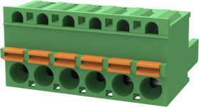 Degson Obudowa złącza pin męskiego na kabel Ilość pinów 9 Wymiary siatki: 7.62 mm 2EDGKD-7.62-09P-14-00A(H) 1 szt.