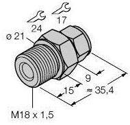 Turck 9910525 CF-M-6-M18-A4, 1 szt.