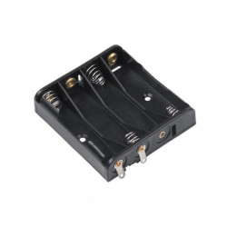 KOSZYK BATERII POJEMNIK 4xAAA PŁASKI 4x R03 AAA