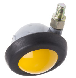 Koło samonastawne średnica kabla 63mm Trzpień gwintowany RS PRO 75kg wysokość całkowita 76mm