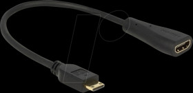65650 Delock Cable High Speed HDMI with Ethernet - mini C male &gt; A fem