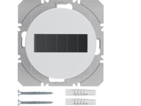 BERKER R.1/R.3 KNX RF Przycisk radiowy pojedynczy płaski z baterią słoneczną biały 85655139 HAGER