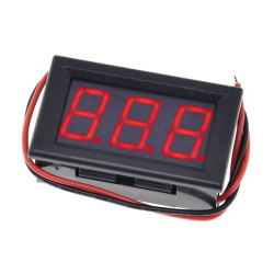 Woltomierz AC LED, miniaturowy miernik 0.56" - czerwony