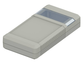 Bopla BOS 750-7038 (34750001) - obudowa ręczna z pojemnikiem na baterie (2 x 9V) i panoramicznym otworowaniem na wyświetlacz (15