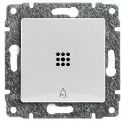 VENA Przycisk dzwonek podświetlany z klawiszem bez ramki 10AX 250V 520214