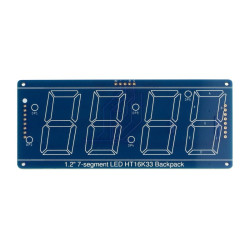 STEMMA QT 7-Segment Backpack - moduł ze sterownikiem I2C dla wyświetlaczy 7-segmentowych