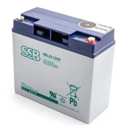 Akumulator VRLA AGM 12V 22Ah (żywotność 15lat) SBL22-12HR