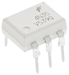 Transoptor 4N35VM z tranzystorem 1-kanałowy DC DIP 6 onsemi