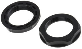 Nakrętka do dławnic kablowych, M32, IP68, kolor: Czarny, materiał: Nylon 66, RS PRO